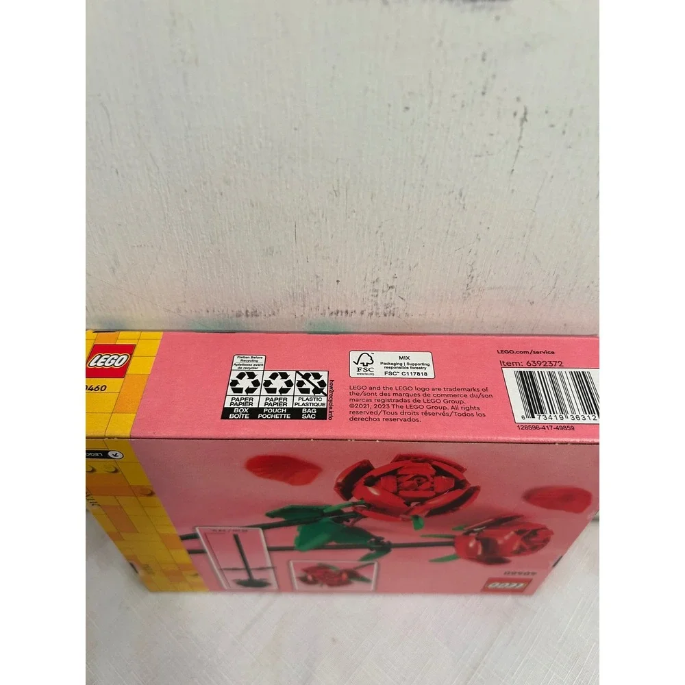 LEGO Roses 40460 120pcs Red Botanical Building Kit Unisex